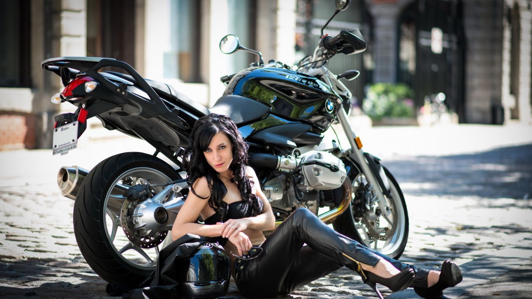 European women on bikes in Seville